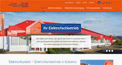 Desktop Screenshot of elektro-kuenster.de