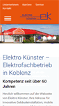Mobile Screenshot of elektro-kuenster.de